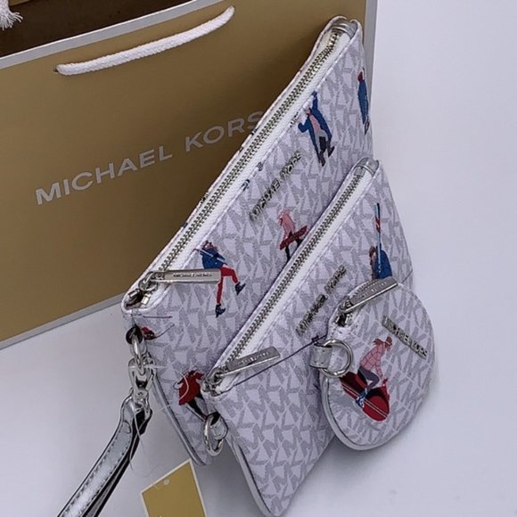 MICHAEL KORS JET SET GIRLS MULTIFUNCTIONAL WRISTLET TRIO BRIGHT WHITE MULTI - Picture 7 of 16